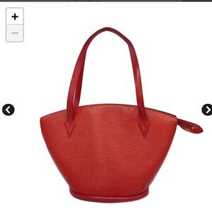 Vintage Authentic LV Red Epi Leather St. Jacque